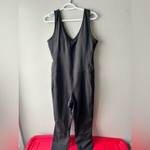 Hyba Black Sleeveless Activewear Jumpsuit / One Piece - Size XL